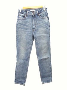 【中古】マウジー moussy スキニーデニム MVS SKINNY ジーンズ ストレッチ ブルー 26 レディース