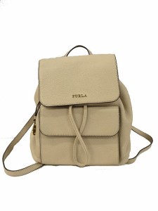 【中古】フルラ FURLA レザー ミニリュック 892050 ベージュ BAG カバン 鞄 レディース