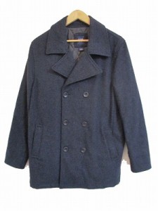 【中古】ギャップ GAP ピーコート ウール ネイビー M メンズ