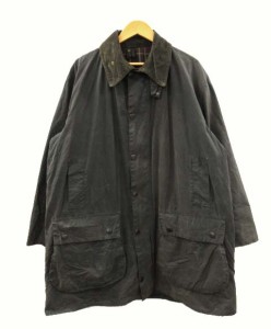 【中古】バブアー Barbour 90s ボーダー BORDER オイルド ジャケット 旧3ワラント ENGLAND製 ヴィンテージ C44