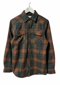 【中古】エルエルビーン L.L.BEAN 長袖 チェックシャツ S オレンジ トップス メンズ