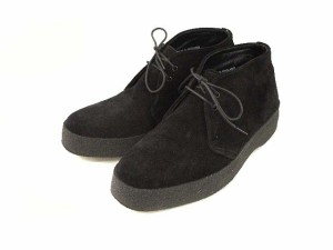 【中古】サンダース SANDERS チャッカブーツ BRIT CHUKKA スウェード イングランド製 ブラック 6.5 メンズ