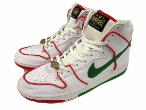 【中古】ナイキ NIKE SB DUNK HIGH PRM QS PAUL RODRIGUEZ CT6680-100 white/university red-white 30 ダンク ハイ