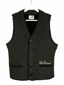 【中古】ギャングスタービル GANGSTERVILLE THUG-BEACH VEST GSV-17-AW-12 ウール ベスト L グレー メンズ