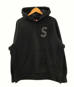 【中古】シュプリーム SUPREME 20AW S Logo Hooded Sweatshirt ロゴ フーデッド スウェット シャツ パーカー 黒 L