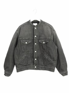 【中古】カーキ kha:ki バックボア デニム ジャケット 2 ブラック 黒 BACK BOA DENIM JACKET 2023AW 上着 アウター