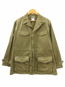 【中古】ヴィンテージ フランス軍 60s M-47 フィールドジャケット HBT ミリタリージャケット オリーブ 46 メンズ