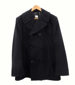 【中古】ヴィンテージ VINTAGE 90s 米軍 US NAVY Pコート ウール ブラック 36S メンズ