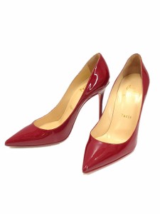 【中古】クリスチャンルブタン Christian louboutin パンプス デコルテ 36 Decollete 554 100 PATENT CARMIN レッド