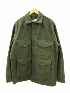 【中古】フィルソン FILSON 110 シングルマッキーノ クルーザージャケット ウールジャケット USA製 オリーブ 44 メンズ