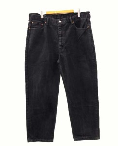 【中古】リーバイス Levi's ブラック 後染め デニムパンツ 140周年モデル ジッパーフライ ジーンズ 黒 ビッグサイズ