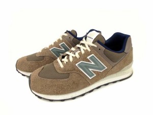 【中古】ニューバランス NEW BALANCE U574 SBB スニーカー 靴 シューズ スエード ブラウン系 27 メンズ