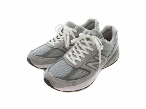 【中古】ニューバランス NEW BALANCE M990GL5 USA製 ランニングシューズ スニーカー グレー 27.5cm メンズ