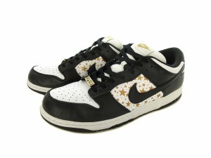 【中古】ナイキ エスビー NIKE SB × シュプリーム SUPREME ダンク ローDUNK LOW スニーカー DH3228-102 黒 30