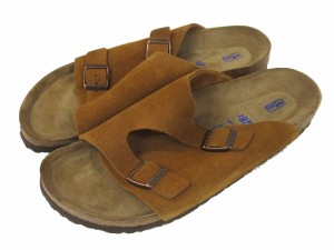 【中古】ビルケンシュトック BIRKENSTOCK Zurich BS Soft Footbed チューリッヒ サンダル 28cm ブラウン