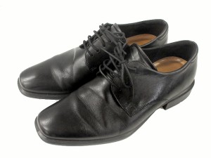 【中古】ecco エコー ビジネスシューズ 41 ブラック 革靴 メンズ