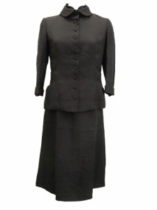 【中古】49アベニュー ジュンコシマダ 49AV. junko shimada セットアップ ジャケット ワンピース ブラック 黒 38 M レディース