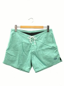 【中古】NALUTO TRUNKS ナルトトランクス 道 サーフショーツ 35 グリーン サーフトランクス ボトムス メンズ