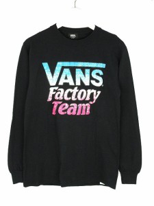 【中古】バンズ VANS スタンダードカリフォルニア ファクトリー ロゴ ロングスリーブ Tシャツ VANS-19AW-LST S 黒