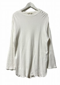【中古】トゥデイフル TODAYFUL Doubleface Slit Long T-Shirts ダブルフェイススリットロングTシャツ F ホワイト