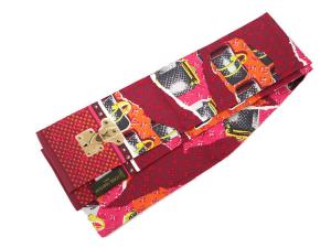 バンドー LV アンロックト リボン スカーフ ローズ ピンク M77675 LOUIS VUITTON （美品）ルイ ヴィトン バンドー LV アンロックト