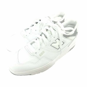 【中古】未使用品 ニューバランス NEW BALANCE 美品 bb550swa スニーカー 厚底 27ｃｍ 白 ホワイト ■U90 メンズ