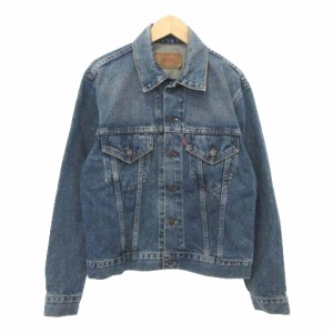 【中古】リーバイス Levi's 95年 米国製 Gジャン 70505-0217 4th 薄手 36 約XSサイズ 青 ブルー ■U90 メンズ