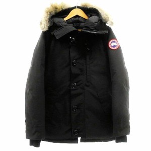 【中古】カナダグース 美品 CHATEAU PARKA 3426MA ダウンジャケット シャトー パーカー S/P 黒 ブラック メンズ