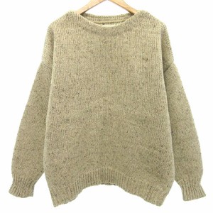 【中古】ビズビム VISVIM 美品 23AW AMPLUS BOATNECK セーター ボートネック ニット 長袖 2 アイボリー メンズ