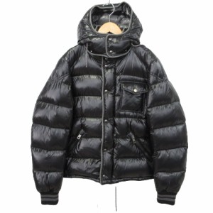 【中古】【古】モンクレール MONCLER BORROME ダウン ジャケット アウター ブルゾン 120914196800 2 黒 ブラック ■U90 メンズ