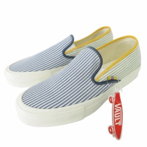 【中古】未使用品 VANS タグ付き Vault Maritime Pack Style 48 LX スリッポン VN0A4UVFARA 28cm マルチカラー ■U90