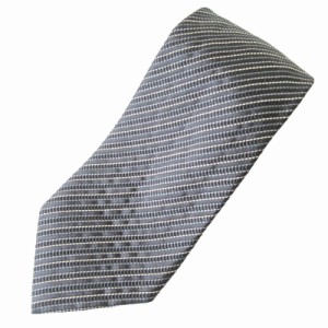 【中古】ジョルジオアルマーニ GIORGIO ARMANI 美品 ネクタイ レギュラータイ レジメンタルストライプ ビジネス シルク