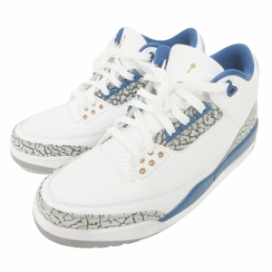 【中古】 NIKE Air Jordan 3 Retro "True Blue and Copper" スニーカー CT-8532148 US9.5 27.5 ブルー ホワイト ■U90