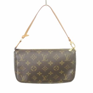 【中古】ルイヴィトン LOUIS VUITTON ポシェット ハンドバッグ アクセソワール モノグラム M51980 茶 ブラウン ■U90