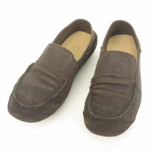 【中古】アグ オーストラリア UGG australia 1108189 UPSHAW アップショー スリッポン モカシン 27cm ダークブラウン