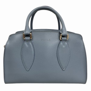 【中古】フルラ FURLA 2WAY ドリス DORIS S ハンドバッグ ショルダーバッグ 2way レザー スモーキーブルー