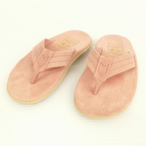 【中古】アイランドスリッパ ISLAND SLIPPER 美品 スウェード トング サンダル ビーチサンダル 4 ピンク レディース