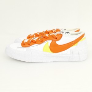 【中古】未使用品 ナイキ NIKE × SACAI サカイ DD1877-100 ブレーザー ロー マグマオレンジ スニーカー 27cm