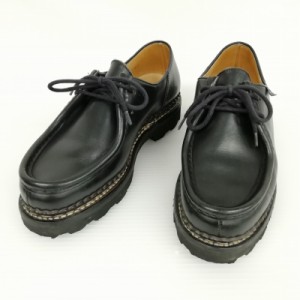 【中古】パラブーツ Paraboot 715604 MICHAEL MARCHE II ミカエル チロリアンシューズ 38 ブラック レディース