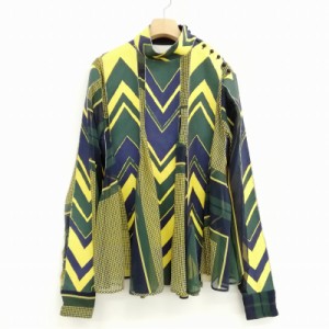 【中古】サカイ sacai 2015 プルオーバー フレアー ブラウス シースルー トップス サンプル品