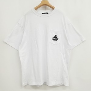 【中古】エクストララージ X-LARGE Tシャツ カットソー 半袖 ワンポイント ロゴ コットン L ホワイト  メンズ