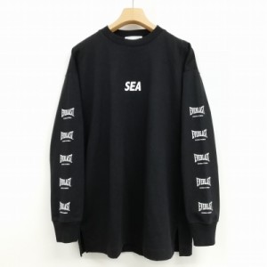 【中古】ウィンダンシー WIND AND SEA × EVERLAST エバーラスト コラボ ロングスリーブ Tシャツ ロンT 美品 L