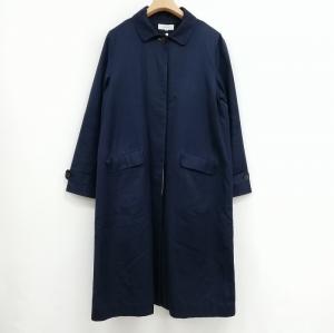 MHL マーガレットハウエル　ステンカラーコート　ダウン　ライナー　ネイビー MHL. マーガレットハウエル ダウンライナー付きステンカラー
