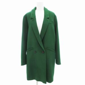 [美品]ZARA×MANTECO ダブルチェスターコート ロング丈 M グリーン 美品]ZARA×MANTECO ダブルチェスターコート ロング丈 M グリーン