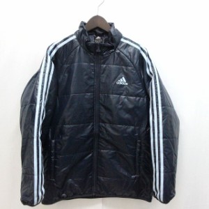 【中古】アディダス adidas ジャンパー ブルゾン ジャケット アウター 160 紺 ネイビー /Z キッズ