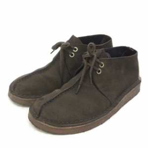 【中古】クラークス clarks デザートトレック 革靴 シューズ 7 ダークブラウン /Z メンズ