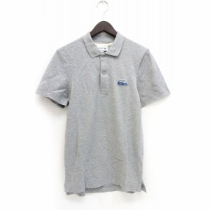 【中古】ラコステ LACOSTE ポロシャツ カノコ PH9761 シンプル 半袖 2 XS 灰色 グレー /Z メンズ