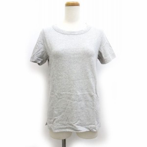 【中古】無印良品 良品計画 Tシャツ カットソー シンプル 無地 半袖 M 灰色 グレー /Z レディース