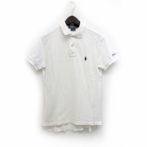 【中古】ポロ バイ ラルフローレン Polo by Ralph Lauren ポロシャツ ワンポイント カノコ 半袖 XS 白 /Z メンズ