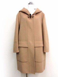 【中古】ジルサンダー JIL SANDER ウール ダブルフェイス フーデットコート 38 ダッフルコート レディース